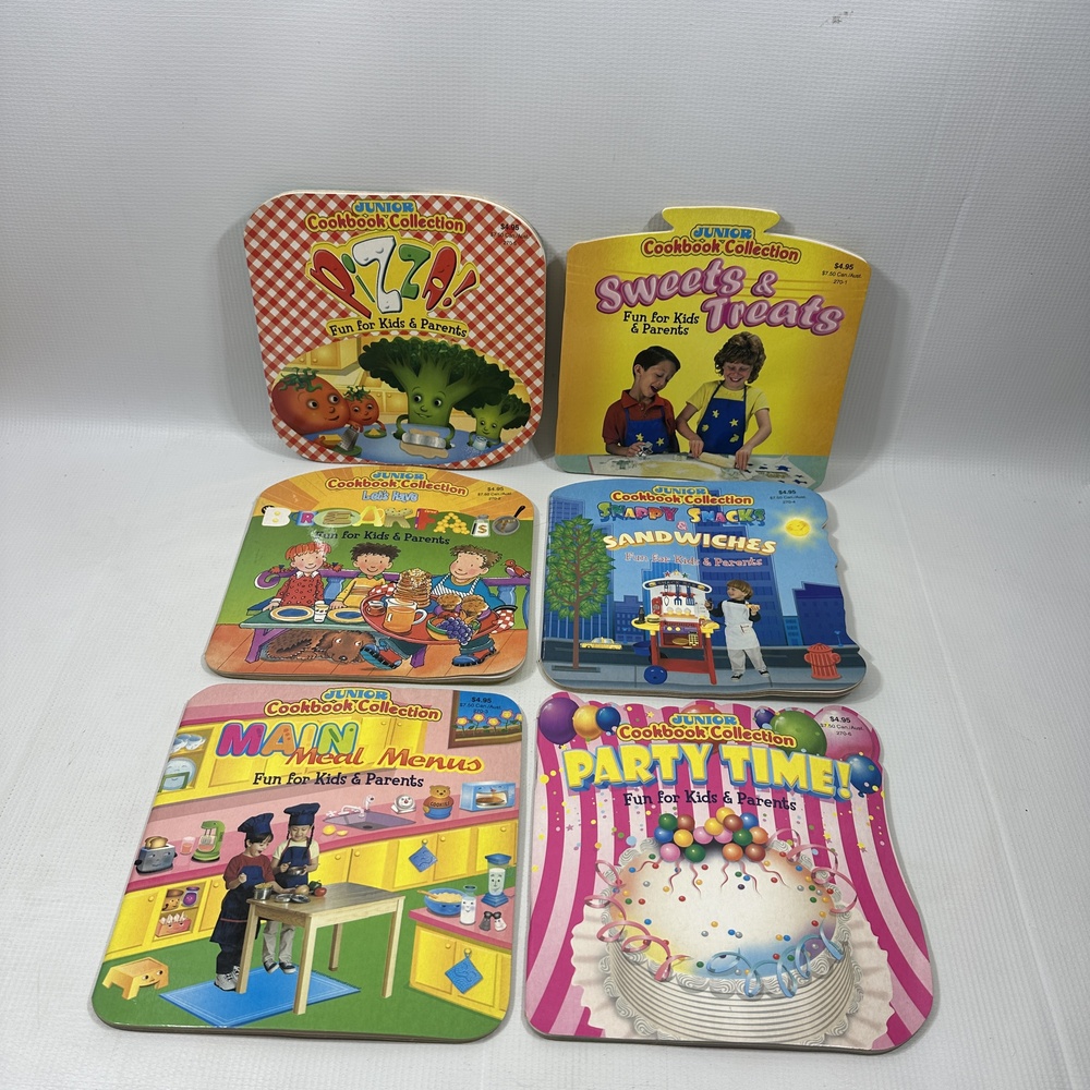 Junior Cookbook Collection Lot 6 Board Books Kids Cooking Recipes Parents Fun